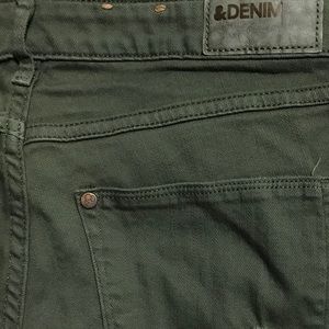 Green Jeans with Holes